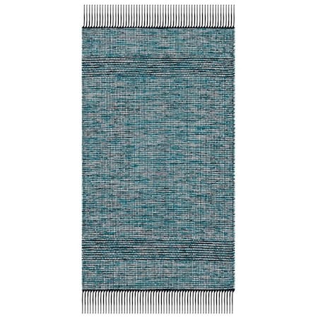 Safavieh 4 x 6 ft. Montauk Contemporary Rectangle Rug, Turquoise & Black MTK620K-4